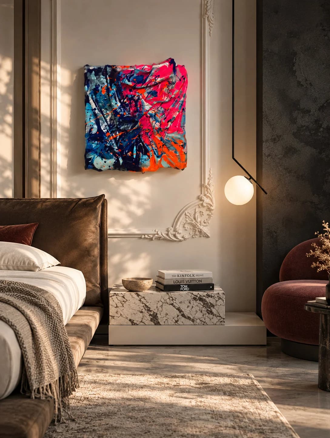 Aurora — акрил върху платно — 30 × 30 см, изглед 5