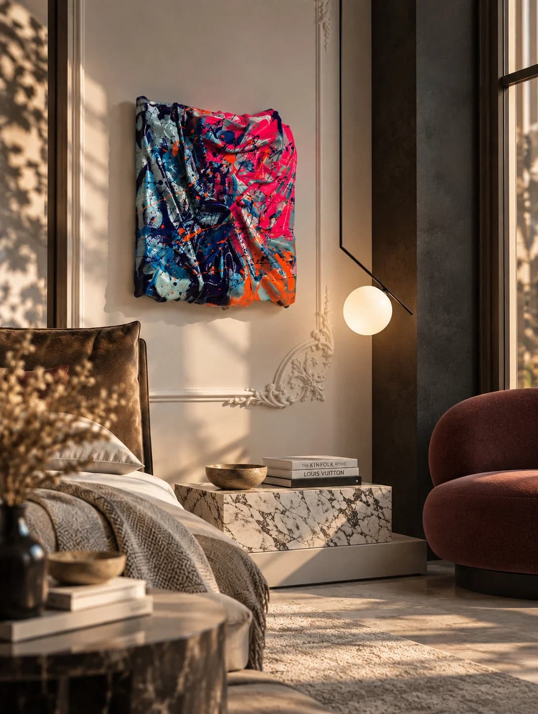 Aurora — акрил върху платно — 30 × 30 см, изглед 6