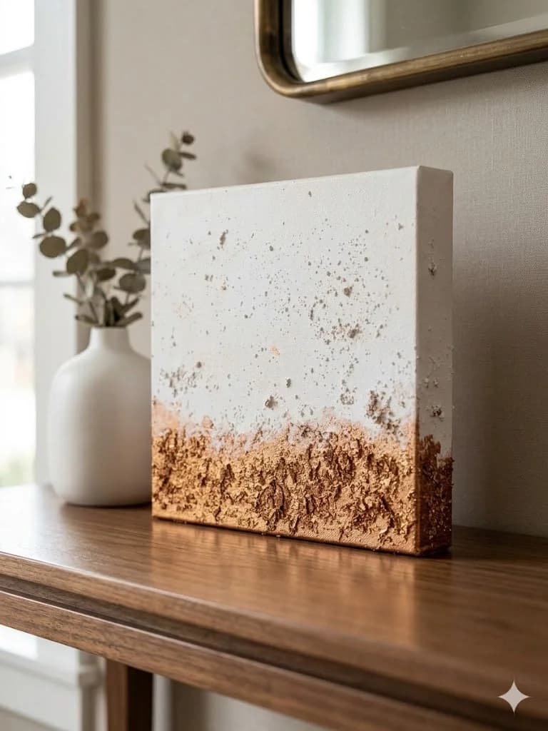 Земя и облак — акрил върху платно, масло — 20 × 20 см, изглед 4