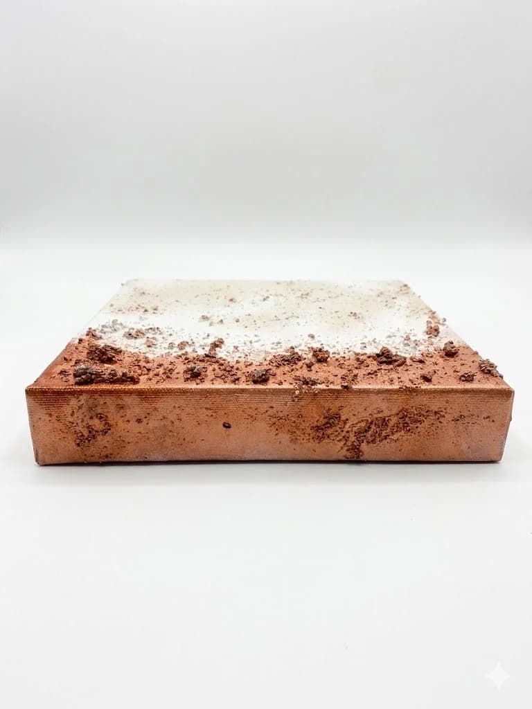 Copper Desert — acrylic on canvas — 20 × 20 cm, view 4